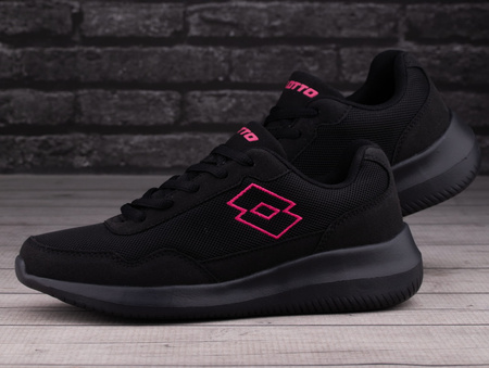 Buty Damskie Sportowe Lotto Connect OC Black Pink Czarne roz. 42