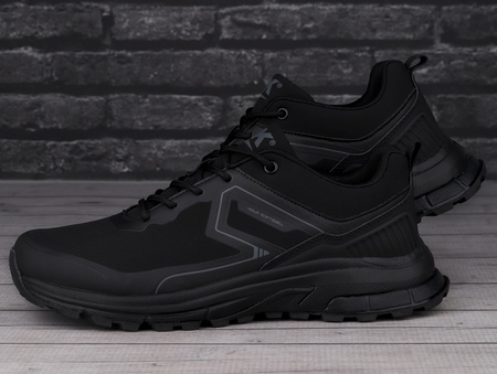 Buty męskie trekkingowe DK Dakar Softshell wodoodporne czarne roz. 45