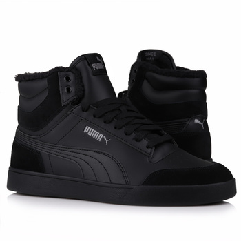 Buty męskie Puma Shuffle Mid Fur ocieplane czarne roz. 43