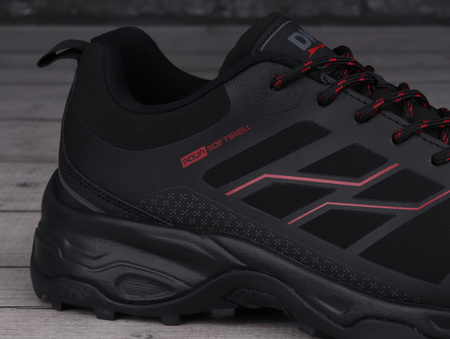 Buty trekkingowe męskie DK Caldren Softshell czarno-czerwone roz. 43