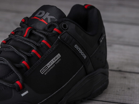 Buty męskie trekkingowe DK Predator Softshell czarno-czerwone roz. 46
