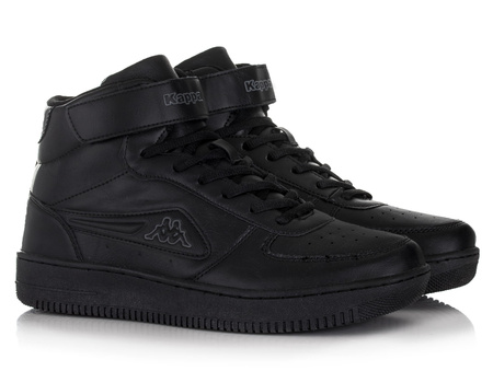 Buty męskie Kappa Bash Mid, sneakers  za kostkę, skóra syntetyczna, czarne, rozm. 45