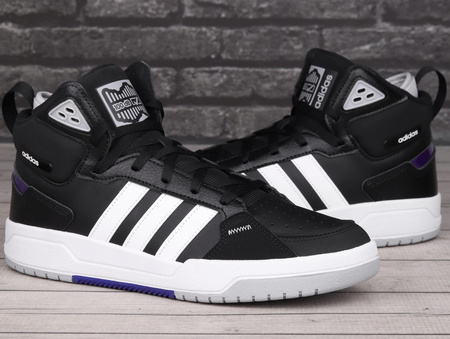 Buty męskie adidas 100DB Mid koszykarskie, czarne, roz. 44